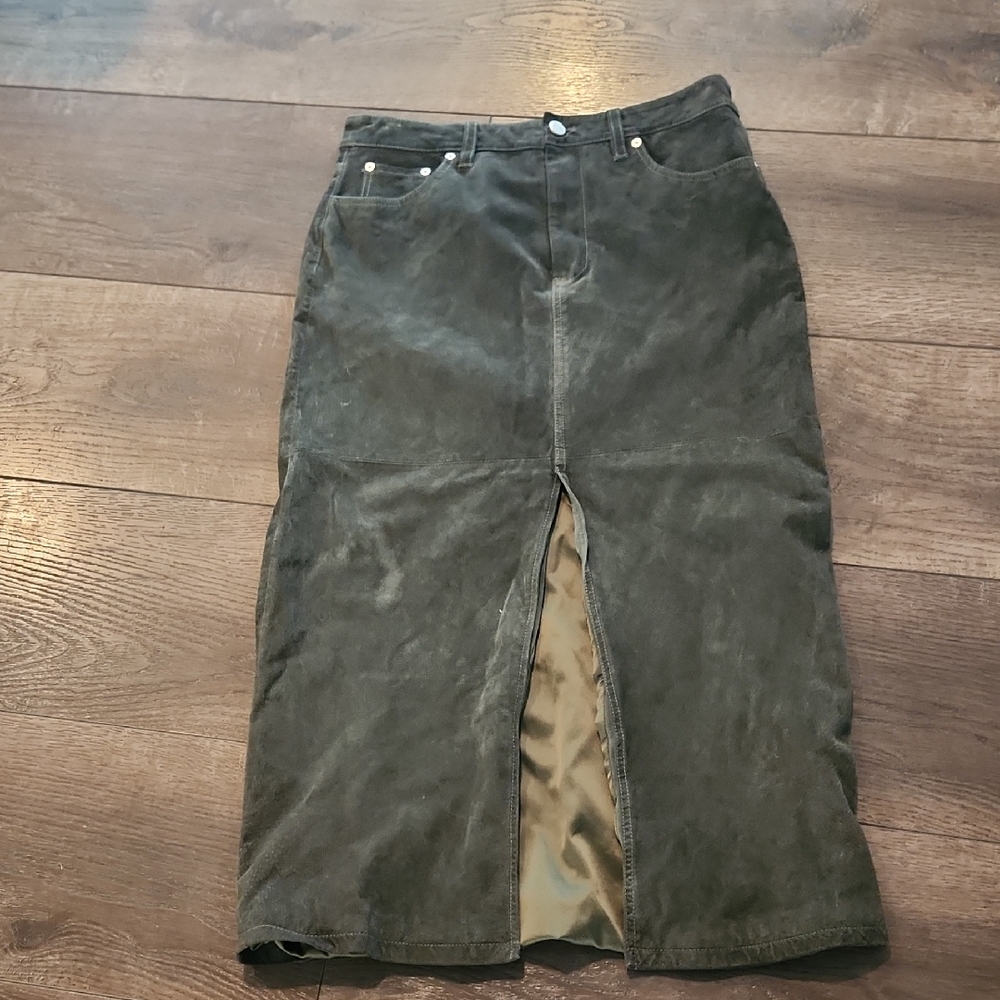 Blank NYC Olive Midi Skirt Size 29